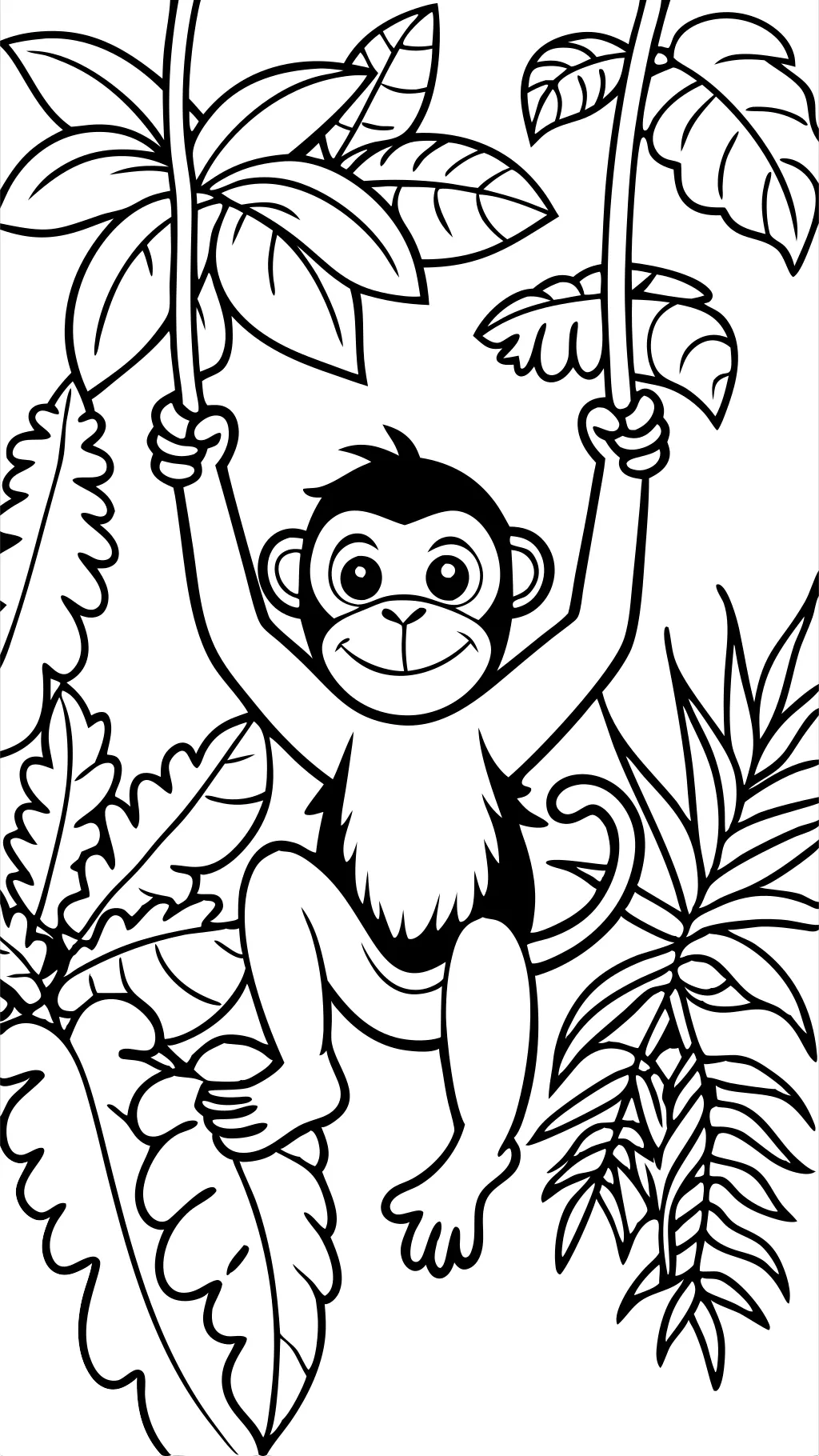 chimp coloring pages